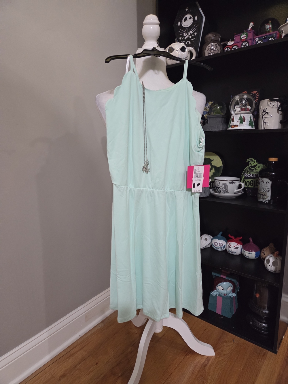 Amy Byer Light Mint Green Spaghetti Strap Dress